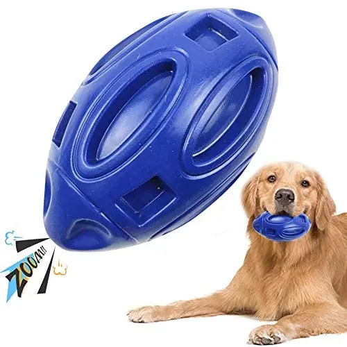 WLHOPE Dog for Rubber Football Toy Squeaky Dog Chew Ball Help Dogs Molar Clean Teeth and Stay Away from Loneliness Suitable for Small Medium Dogs (Dark Blue) WLHOPE Dog for Rubber Football Toy Squeaky Dog Chew Ball Help Dogs Molar Clean Teeth and Stay Away from Loneliness Suitable for Small Medium Dogs (Dark Blue)