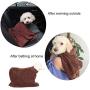 Dog Bathrobe Towel, Fast Drying Dog Bag, Microfiber Bathrobe Powerful Absorbent Zipper Pet Cat Bath Robe for Puppy Small Medium Dogs