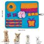 Snuffle Mat for Dogs Small Large Pets - Distracting Training Natural Foraging Snuffling Nose Work Training for Dogs Stress Release Slow Eat Machine Washable Anti Slip