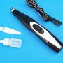 MOGAOK USB Rechargeable Dog Cat Foot Hair Trimmer Pet Grooming Tool Mini Electrical Hair Clipper Shaving Trimming Machine Built-in Batt (Color : Black)