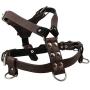 Genuine Leather Dog Harness Medium to Large 25''-32'' Chest, 1'' Wide Adjustable Straps
