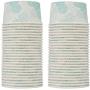 Glad for Pets Disposable Feeding Bowls | Large Dog Bowls in Teal Pattern | 3.5 Cup Feeding Size, 50 Count - Dog Bowls are Great for Dry and Wet Dog Food or Water (FF11350)