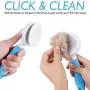 Cat Hair Brush Pet Grooming Brush, Dog Shedding Brush for Short Hair Dogs, Self Cleaning Slicker Brush Tool for Pet, Removes Tangles, Loose Hair Cat Hair Brush Pet Grooming Brush, Dog Shedding Brush for Short Hair Dogs, Self Cleaning Slicker Brush Tool for Pet, Removes Tangles, Loose Hair