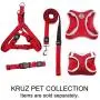 Kruz PET KZA308 Reflective V-Neck Step In Mesh Dog Harness - No Pull, Easy Walk, Quick Fit, Comfortable, Velcro-Adjustable Pet Harnesses for Walking & Training - Small, Medium Dogs