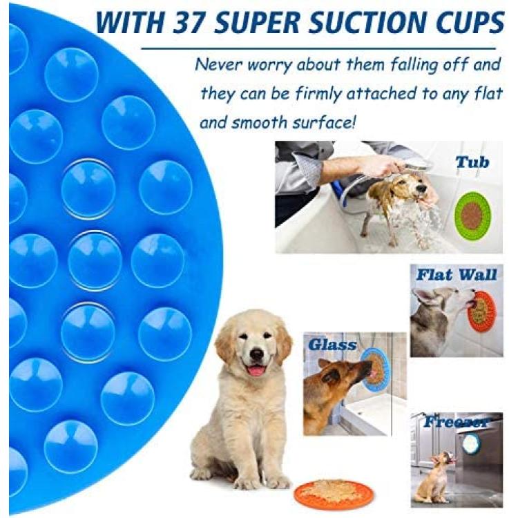 Kwispel Lick Mat for Dogs, Dog Lick Mat with Suction Cups for Anxiety,  Peanut Butter Dog Licking Mat Slow Feeder Dispensing Treater Lick Pad for  Dogs