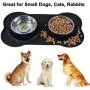 Awolf Dog Bowls Stainless Steel Pet Bowls & Dog Food Water Bowls with No-Spill and Non-Skid, with Dog Bowl Mat for for Feeding Small Medium Large Dogs Cats Puppies Awolf Dog Bowls Stainless Steel Pet Bowls & Dog Food Water Bowls with No-Spill and Non-Skid, with Dog Bowl Mat for for Feeding Small Medium Large Dogs Cats Puppies