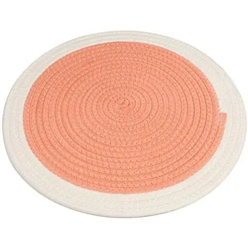 N/P Cat Scratch Pad for Small and Medium Cat, Natural Cotton Cat Scratcher Mat, Cat Claw Grinding Pad, Mat for Cat Nest & Protect Carpets and Sofas Alfombrilla para Rascar Gato (Diameter: 14.1''/36CM) N/P Cat Scratch Pad for Small and Medium Cat, Natural Cotton Cat Scratcher Mat, Cat Claw Grinding Pad, Mat for Cat Nest & Protect Carpets and Sofas Alfombrilla para Rascar Gato (Diameter: 14.1''/36CM)
