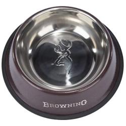 Browning Stainless Steel Dog Bowls, Outdoor Style Dog Food Bowl