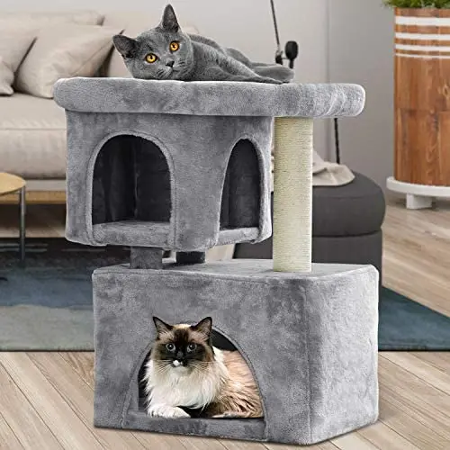 BEAU JARDIN Cat Tree for Large Cats Heavy Cat Condos and Towers for Big Cats with XL Condo and Perch Cat Tower with Scratching Post Cat Scratch Tree Furniture House Climbing Tower Kitty Condos BEAU JARDIN Cat Tree for Large Cats Heavy Cat Condos and Towers for Big Cats with XL Condo and Perch Cat Tower with Scratching Post Cat Scratch Tree Furniture House Climbing Tower Kitty Condos