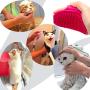 6 Pieces Pet Bath Brush Dog Washing Brush Dog Rubber Brush Cat Grooming Brush Dog Shedding Brush Pet Shampoo Brush for Dogs and Cats