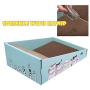 T.F GHG Cat Scratcher Cardboard Multi-Function Scratching Pad with Catnip, Plane & Slope Dual-Purpose Scratching Cardboard,Corrugate Durable Scratching Pad Box,Reversible,Cat Scratching Toy