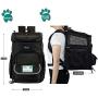 PetAmi Pet Carrier Backpack for Small Cats, Dogs, Puppies | Airline Approved | Ventilated, 4 Way Entry, Safety and Soft Cushion Back Support | Collapsible for Travel, Hiking, Outdoor