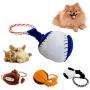 N/ hfjeigbeujfg Squeak Toys,Molar Chew Play Toy Dog Cats Puppy Cotton Rope Football Baseball Plush Doll Sound Play Chew Toy - Basketball
