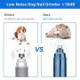 FUBARBRA Nail Grinder Trimmers for Dog, 2-Speed Pet Paw Nail Grinder Rechargeable Pet Nail Trimmer No Painless, Easy to Use as Seen on TV for Small Medium Large Dogs & Cats Pet Grooming Tool Kit