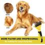 ARELLA Dog Dematting Tool 2 Sided Undercoat Rake for Dogs & Cats with Long Curly Silky Coats Gently Removing Mats Knots Tangles PDC01Y