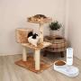 TENINYU 2 in1 Double Cat Bowls 500ml Pet Automatic Water Dispenser Detachable Cat Feeder Bowl No-Spill Pet Food Water Bowls for Cats and Small Dog