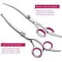 BRAINYS Professional Dog Grooming Scissors Kit, Japanese Craftsmanship Heavy Duty 6 in1 Set- Genuine Superior 4CR Stainless Steel with Safety Tips BRAINYS Professional Dog Grooming Scissors Kit, Japanese Craftsmanship Heavy Duty 6 in1 Set- Genuine Superior 4CR Stainless Steel with Safety Tips