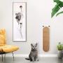 THUNDESK Wall Mounted Cat Scratcher- Wall Mounted Cat Scratching Post for Improving Kitty’s Health and Behavior- Cat Scratching Post
