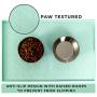 Humble Pet Food Mat Feeding Tray - Non-Slip, Anti-Spill, Raised Dog Food Mat, Easy Clean Waterproof - Premium Quality Silicone - Perfect for Dog Bowl Mat and Cat Feeding Mat Tray, 24'' x 16''