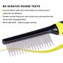 Dogs Grooming Dematting Comb Detangling Deshedding Tool Steel Cats Hair Comb