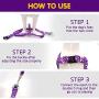 PUPTECK Luminous Dog Harness Collar Leash Set Glow in The Dark- 3 Pieces Adjustable for Small Puppy Medium Doggie Daily Walking Running and Training with Star and Moon Pattern