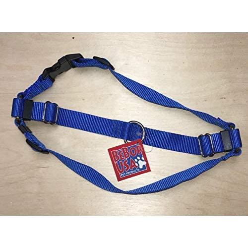 BeBopUSA Front Lead Dog Harness - Large - Blue