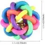 Yhytbhsh Fun Colorful Weave Style Bell Ball Pet Toy, Size: S (6.56.56.5cm) FFIIKIF Yhytbhsh Fun Colorful Weave Style Bell Ball Pet Toy, Size: S (6.56.56.5cm) FFIIKIF