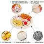 snow keychain Pet Snuffle Mat for Dogs Nosework Feeding Mat Nosework Blanket 2 in 1 Dog Bed Mat Durable Puzzle Toys,Machine Washable Pizza Shape(20x20in)