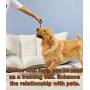 Emoly Upgraded Dog Treat Toy Food Dispensing Training Ball, Tooth Cleaning Chew Toy for Small Medium Dogs IQ Interactive Puppy Depressing Toys, Pet Bad Breath Cleaning Toy - Chocolate