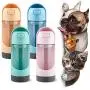 NNNN Portable Dog Water Bottle Bowl - Leak Proof Foldable Puppy Large Water Dispenser with Collapsible Drinking Feeder, Filter and Lock Key for Pet Outdoor Walking Hiking,Running Travel