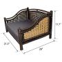 Maharaja Rattan Pet Day Bed, Indoor/Outdoor