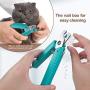 Pet Nail Clippers and Trimmer for Dogs Cats with LED Light and Safety Guard to Avoid Over-Cutting Nails, Professional Claws Trimmer Grooming Tool with Razor Sharp Blades for All Animal