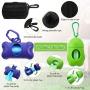 Weewooday 6 Pieces Dog Waste Bag Holders Leash Poop Waste Bag Holder Dispenser Waste Bag with Plastic Bags for Walking Running with Dog, 4 Kinds