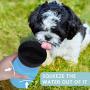 Pet Water Bottle for Dogs,Dog Travel Water Bottle,Upgraded 2 in 1 Drinking Cup Dispenser for Pets,with 2 Collapsible Bowls,Leakproof Foldable Food Bowl for Outdoor Travel Walking Hiking BPA Free