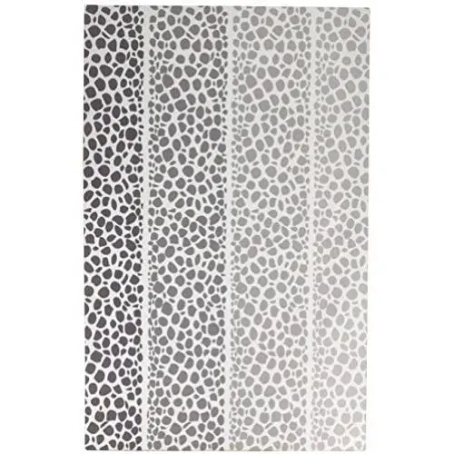 KESS InHouse Pom Graphic Design Riverside Pebbles Gray White Feeding Mat for Pet Bowl, 24 by 15-Inch KESS InHouse Pom Graphic Design Riverside Pebbles Gray White Feeding Mat for Pet Bowl, 24 by 15-Inch
