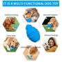 Dog Toys, Durable Dog Chew Toys for Aggressive Chewers Milk Flavored Tough Natural Rubber & Teeth Cleaning Chewing Ball Toys for Large/Medium Dogs Chasing Playing