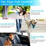 TAMOWA Dog Harness No Pull, Pet Harness with 2 Leash Clips, Adjustable Soft Padded Dog Vest and Reflective Breathable Oxford Soft Vest Easy Control Front Clip for Small Medium Large Dogs, Black, XXL