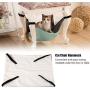 HEEPDD Cat Hammock Bed, 2 Sides Waterproof Warm Cat Kitty Hammock Hanging Bed Soft Under Chair Table Hammocks for Cats Puppy Ferrets Rabbits Other Small Animals