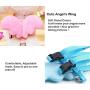 K.T Dog Cat Pet Leash Harness Collar Set with Angel Wings for Small Medium Dogs Pets