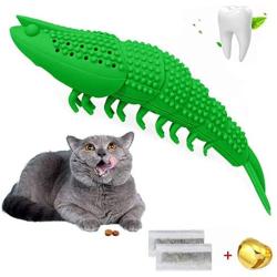 N / A Cat Catnip Toys, Interactive Cat Toothbrush Chew Toy for Kitten Kitty Cats Teeth Cleaning Dental Care, Crayfish Shape Pet Toy Cat