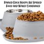 DogBuddy Dog Bowls, Dog Bowl for Food & Water, Dog Food Bowls for Medium & Large Dogs, Stainless Steel Dog Bowls, Dog Feeder with Dog Bowl Mat, Pet Bowl & Pet Food Mat Set