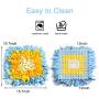 YUNNARL Snuffle Mat Premium Quality Dog Feeding Mat Easy to Fill Cat Feeding Mat Training Feeding Stress Release Pad Durable and Machine Washable Pet Snuffle Mat Perfect for Any Breed (15.7'' x 15.7'')