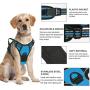 Vovodog Dog Harness No-Pull Pet Harness, Adjustable Outdoor Walking Pet Reflective Oxford Soft Vest with 2 Metal Rings and Handle Easy Control for Small Medium Large Dogs…