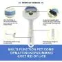 YINI Dog Brush and Cat Brush Multifunction Pet Grooming Tool Undercoat and Surface Rake for Cats & Dogs - Safe Dematting Comb for Easy Mats & Tangles Removing - No More Nasty Shedding and Flying Hair YINI Dog Brush and Cat Brush Multifunction Pet Grooming Tool Undercoat and Surface Rake for Cats & Dogs - Safe Dematting Comb for Easy Mats & Tangles Removing - No More Nasty Shedding and Flying Hair