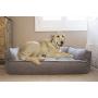 Arlee Memory Foam Sofa Style Pet Bed, Small/Medium, Walnut Tan