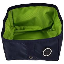 Puppia PLRA-PB9327-NY-FR Navy Trek Square Portable Bowl Pet-Bowls, One Size