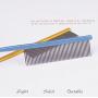 Smith Chu Professional Fine Tooth Pin Tail Comb for Dogs Cats - Aluminium Ally Anti Static Hair Trimmer Combs - Pet Dog Grooming Teasing Comb for Dog Groomers
