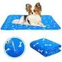 AOFITEE Washable Dog Pee Pads, Bone Print Waterproof Pet Training Potty Pad with Great Urine Absorption, Reusable Leakproof Whelping Mat for Puppy, Large Dog and Cat