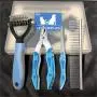 NANRE Dog Nail Clippers,Trimmer & Comb Gift Sets, Pet Grooming Tool for Dogs & Cats