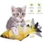 rosyclo 3 Pack Flopping Electric Moving Fish Cat Toy,Realistic Plush Simulation Wiggle Fish Catnip Indoor Floppy Pillow Toys,Funny Interactive Pets Chew Bite Kicker Supplies for Cats Kitty Exercise